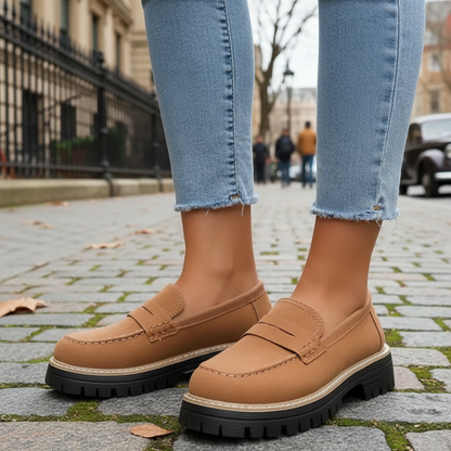 Cushioned Slip-On Shoes with Arch Support & Non-Slip Sole for All-Day Comfort – Women's & Men's Casual Loafers for Walking, Work, Travel