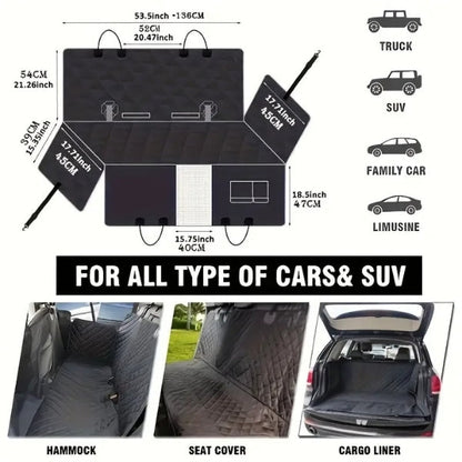 Deluxe Pet Car Seat Extender | Spacious & Durable Design for Large Dogs | Comfortable Travel Solution