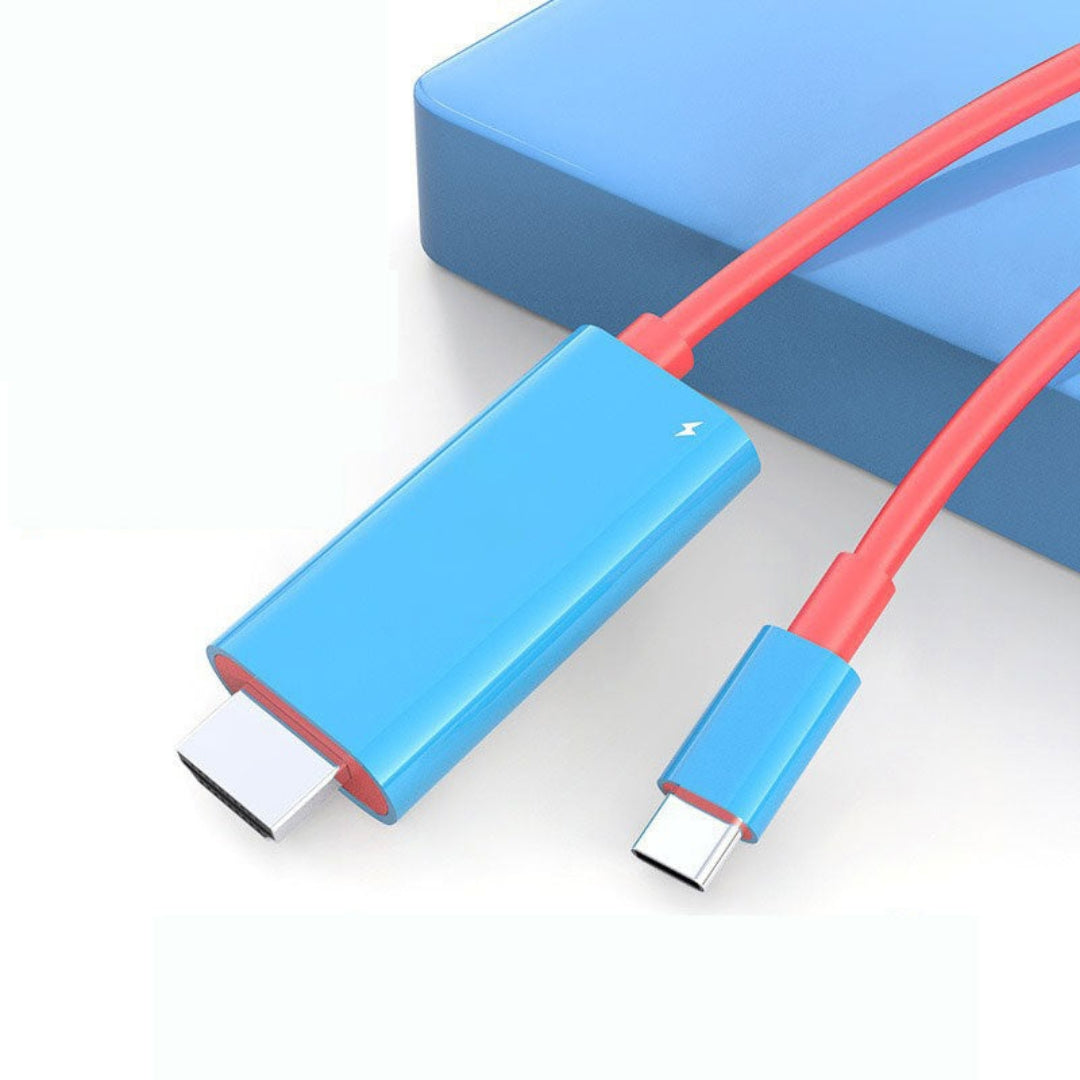 USB-C to HDMI Cable with Power Delivery Fast Charging – 6.6 ft Adapter Cord for Gaming Console, Phone, Tablet & Laptop Display Output