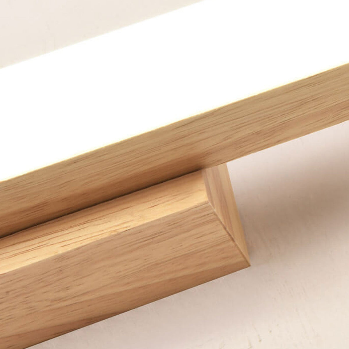Linear LED Sconce 16W 32-Inch Wood & Acrylic for Vanity Bedroom Hallway Home Office Task Ambient Lighting Modern Hardwired Fixture Low-Profi