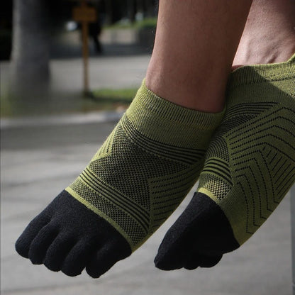 Men's Merino Wool Toe Socks – Insulated 5-Toe Design for Winter Sports & Hiking