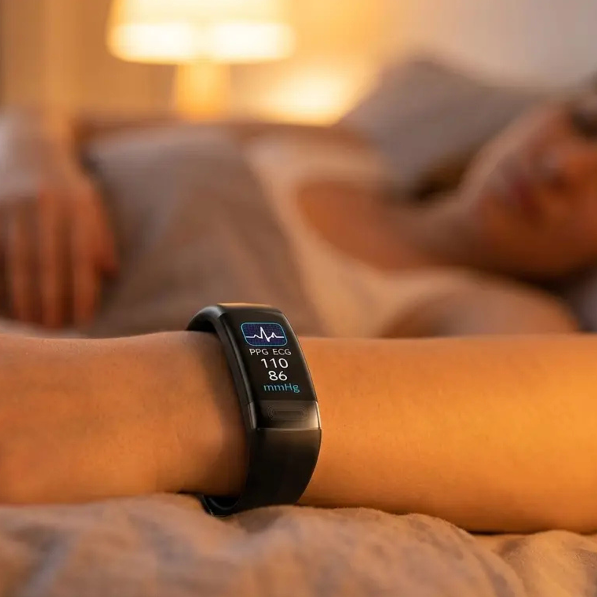 Fitness Tracker with Continuous Heart Rate, Blood Pressure & ECG Monitoring for iOS & Android