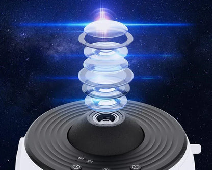 Celestial Night Light Projector with 13 Interchangeable Space Disks, 360° Rotation, HD Cosmic Display for Bedroom, Nursery & Home Decor