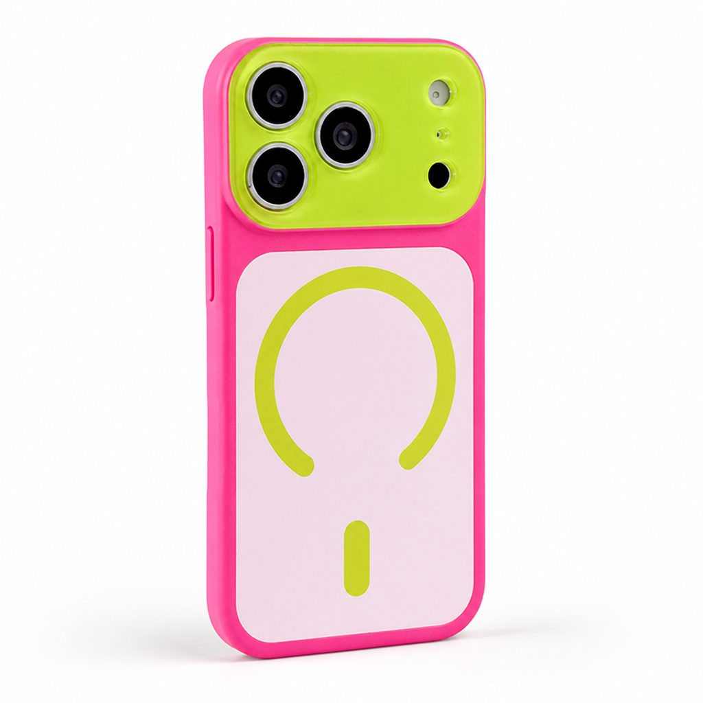Reinforced-Corner Magnetic Phone Case with Drop Protection & Wireless Charging Alignment for iPhone 13-17 Series