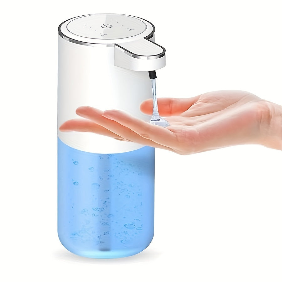 USB Rechargeable Hands-Free Foam Dispenser with Motion Sensor for Sink Counter Kitchen Bath | 13 fl oz Wall-Mount Hygiene Station for Modern