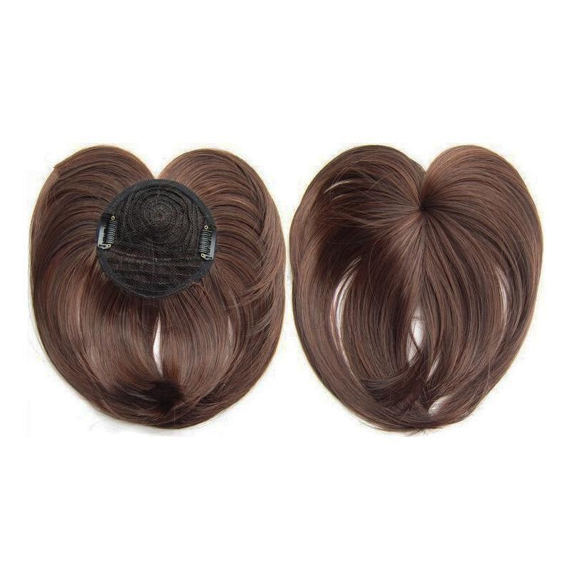Human Hair Crown Topper Clip-In Hairpiece for Thinning Hair and Hair Loss Coverage Women's