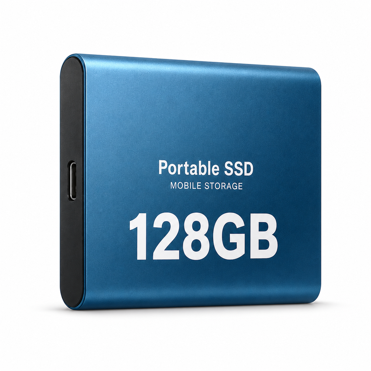 128GB Portable Solid State Drive | Aluminum External SSD for Laptop, Desktop & Mobile | USB-C & USB 3.1 Compatible | High-Speed Data