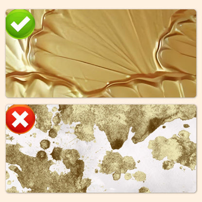 Metallic Leaf Paint for Furniture & Crafts – Gold & Silver Shimmering Finish – Water-Based Craft Paint with Brush – 7 oz
