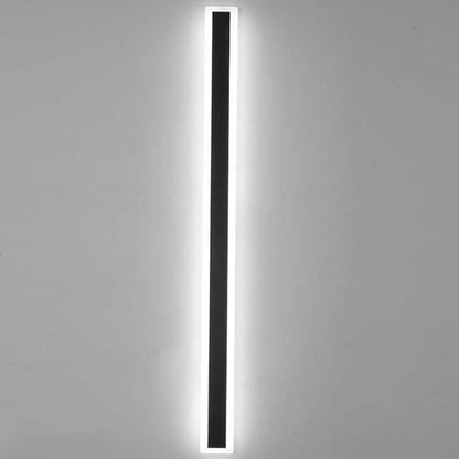LED Outdoor Wall Light Modern Minimalist for Garden Patio Balcony Waterproof Black Metal Sconce with Motion Sensor & Dimmable