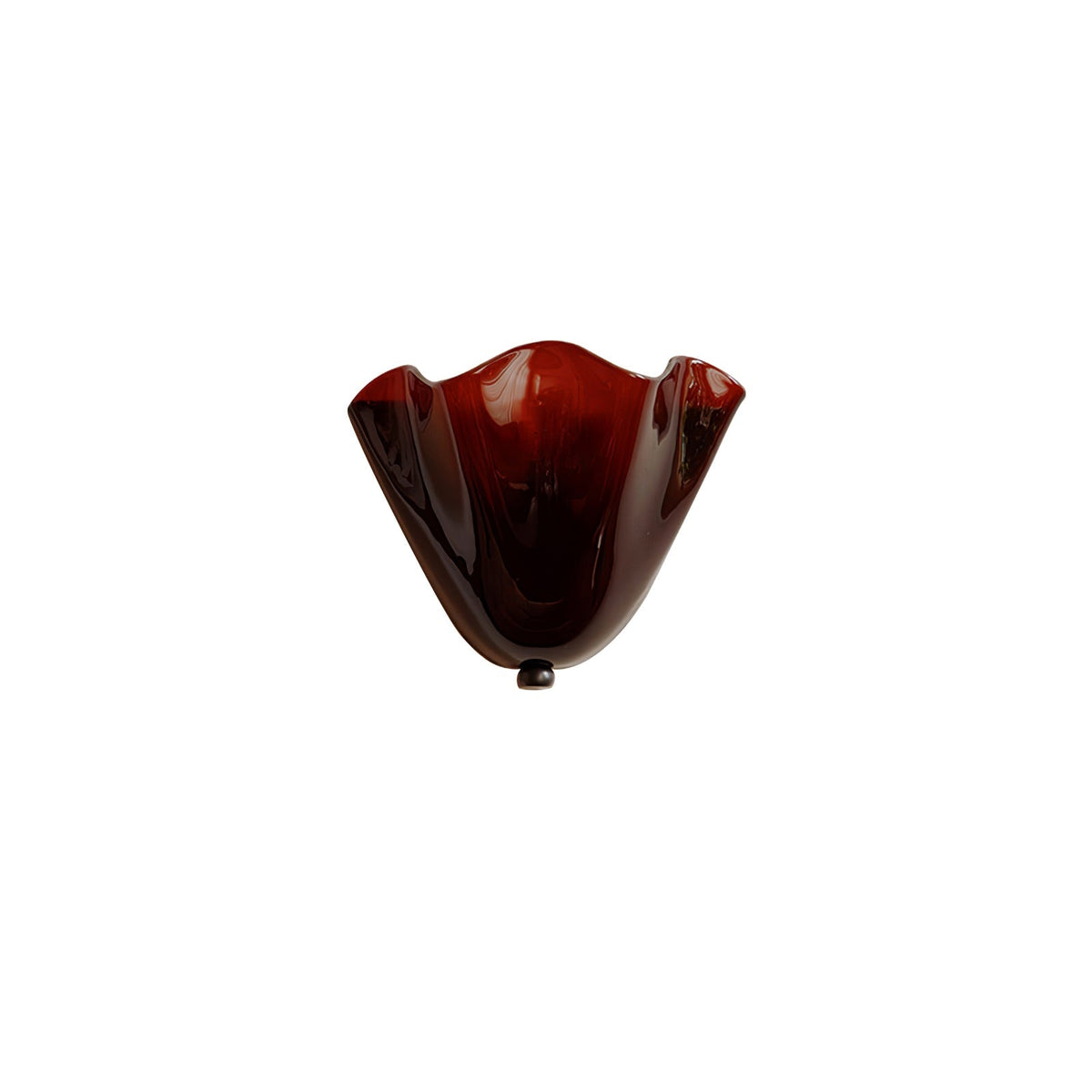 Curved Petal Glass Wall Sconce with Metal Accent for Bedroom, Hallway & Living Room – G9 LED Hardwired Modern Ambient Light Fixture