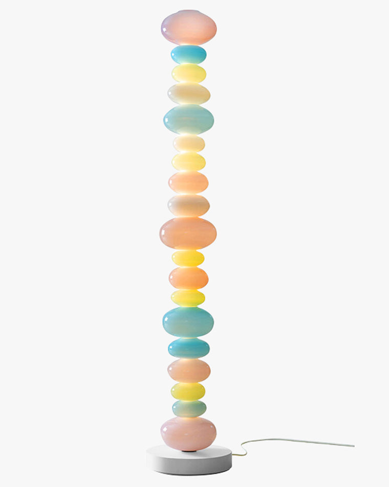 Translucent Acrylic Tower Light 63 Inches Tall Modern Statement Piece for Bedrooms Lounges Hallways Offices