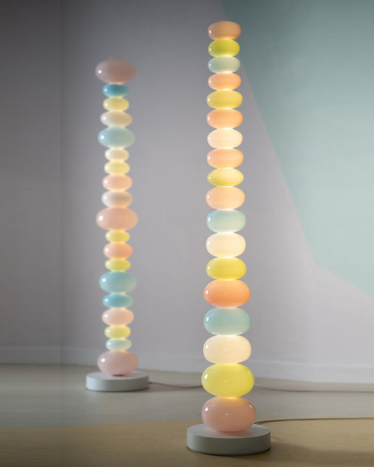 Translucent Acrylic Tower Light 63 Inches Tall Modern Statement Piece for Bedrooms Lounges Hallways Offices