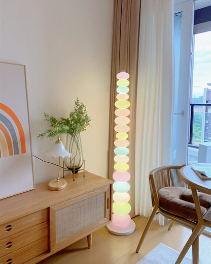 Translucent Acrylic Tower Light 63 Inches Tall Modern Statement Piece for Bedrooms Lounges Hallways Offices