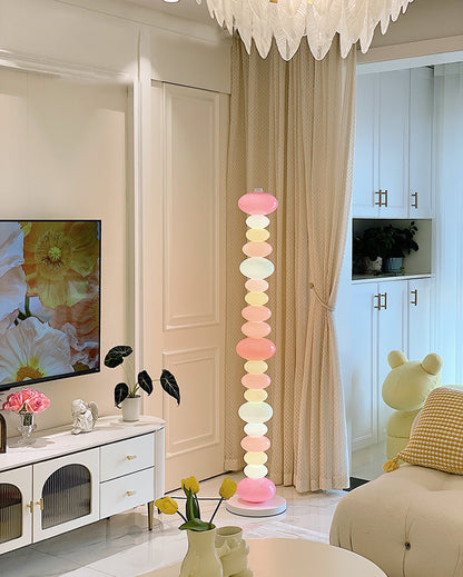 Translucent Acrylic Tower Light 63 Inches Tall Modern Statement Piece for Bedrooms Lounges Hallways Offices