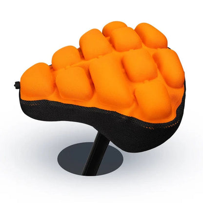 Inflatable Gel Bike Seat Cushion with Shock Absorption for Road and Mountain Bikes | Adjustable Air Pressure Comfort Saddle Cover