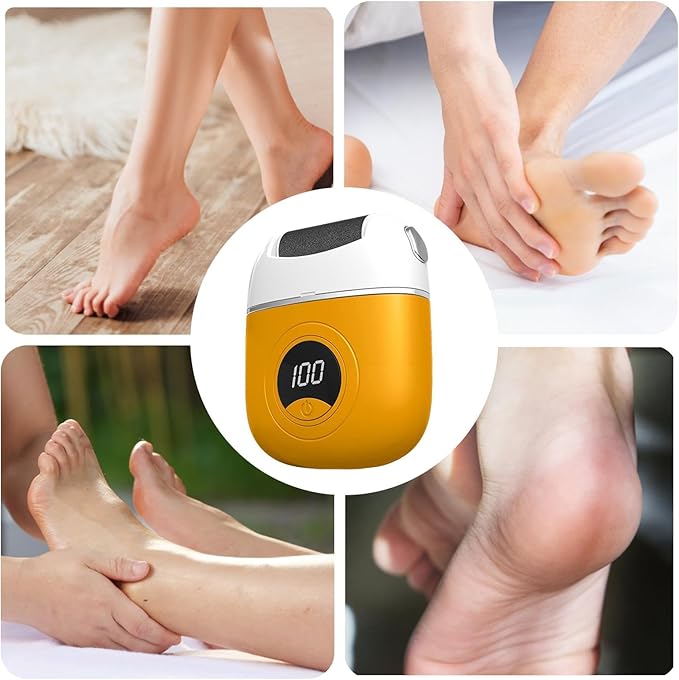 Rechargeable Foot File for Dead Skin & Rough Heels | Professional Pedicure Tool for Smooth Feet at Home