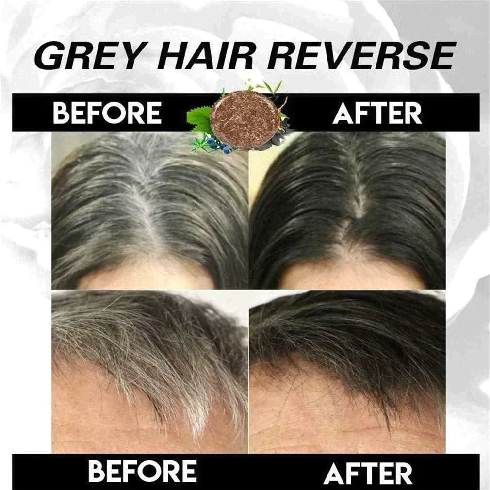 Herb-Infused Gray Coverage Shampoo – Natural Color Deposit, Gentle Daily Use, Ammonia-Free Formula