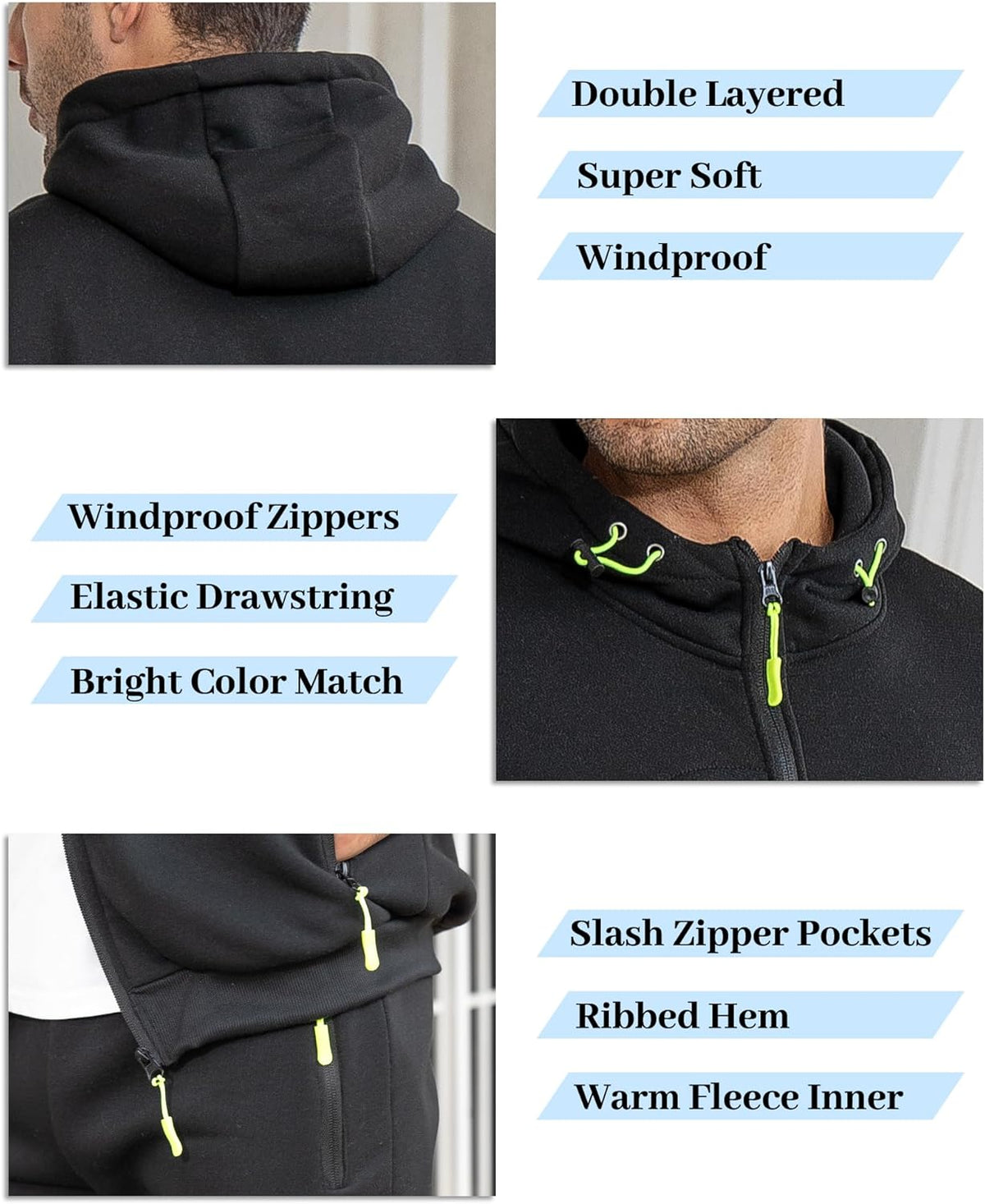 Men's Athletic Two-Piece Jogger Set with Pullover and Pants – Lightweight Breathable Tracksuit for Training, Gym & Casual Lounge Wear