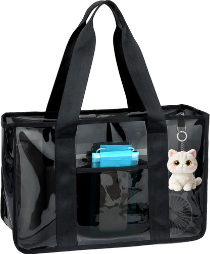 Ortekor Beach Tote Bag | Waterproof Sandproof Jelly Beach Bag with Zipper | Stylish & Spacious for Pool and Cruise Essentials