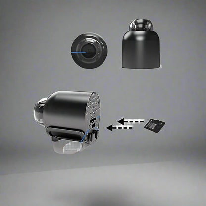 Ultra-Compact WiFi Security Camera 1080P HD Indoor Surveillance Wireless Motion Alerts Night Vision 140° Lens Home Office Nursery Monitor Sm