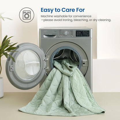 Ortekor Cozy | Cooling Dual-Sided Blanket for Hot Sleepers with Soft Breathable Fabric | Lightweight Throw for Comfortable Sleep