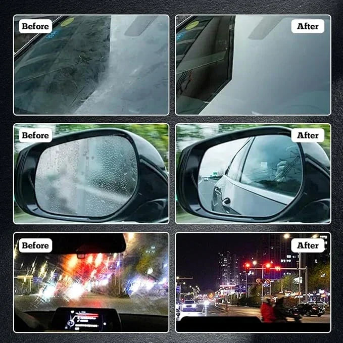 Windshield Oil Film Remover Brush with Hydrophobic Coating for Cars – Cleans Glass, Mirrors & Windows Fast