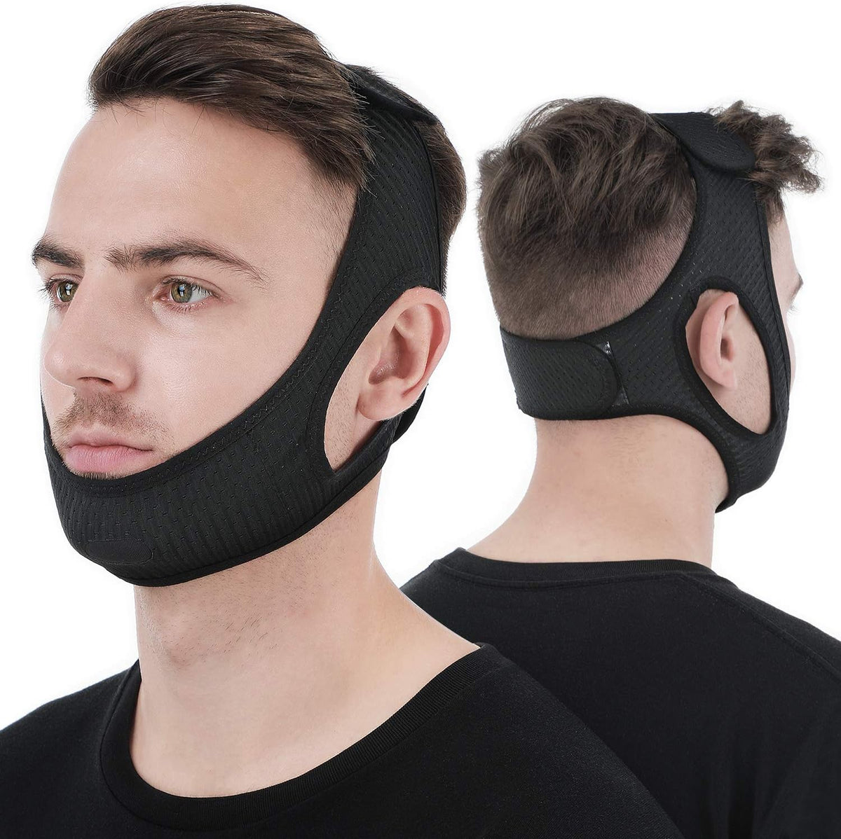 Jaw Support Sleep Band for Mouth Breathing & Nighttime Noise – Adjustable Comfort Strap for Men Women Kids