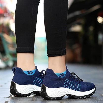 Orthopedic Sneakers for Plantar Fasciitis Relief Wide Toe Box Arch Support Cushioned Heel Slip-Resistant Sole for Women Men Foot Pain
