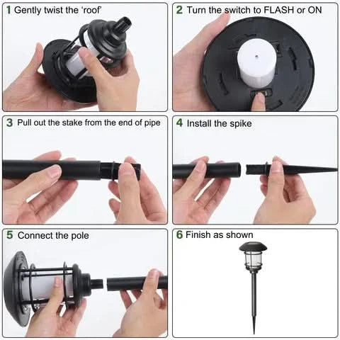 PATIOFLAME – Solar Torch Lamps for Driveways & Courtyard Paths