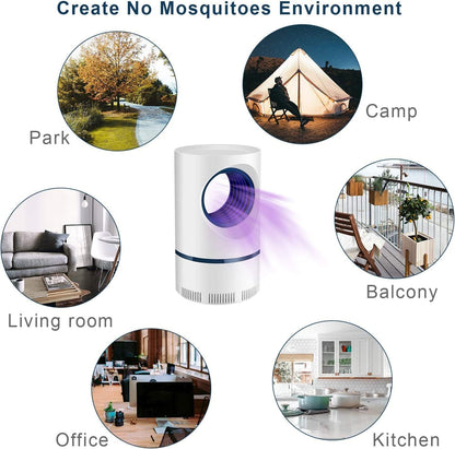 Electronic Bug Zapper Trap with UV Light and Suction Fan for Indoor and Outdoor Fly and Mosquito Control