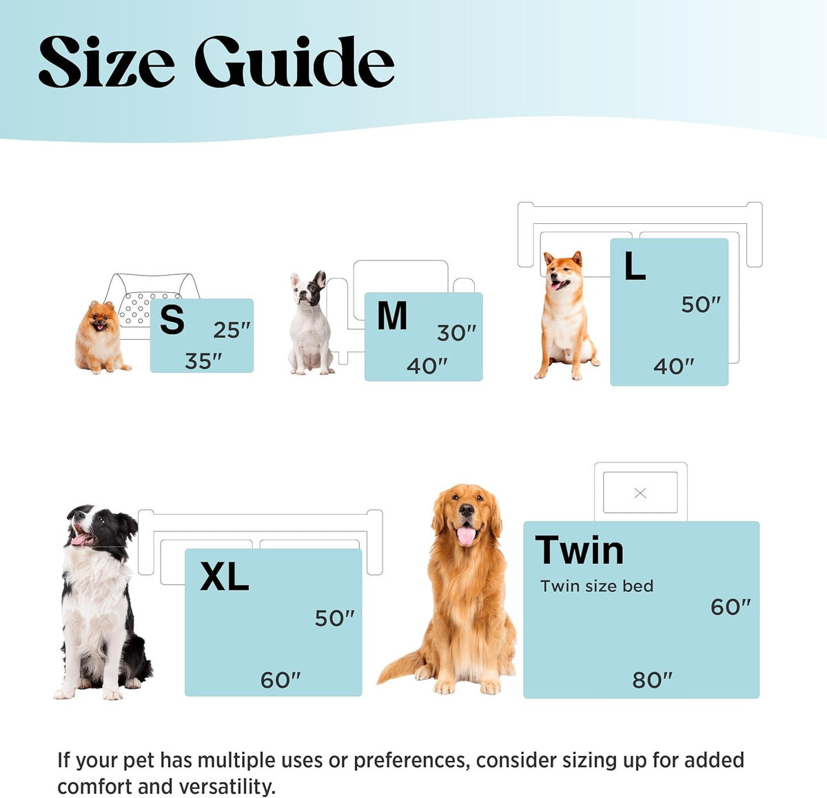 Cozy Pet Collection | Cooling Blanket for Dogs with Q-MAX>0.4 | Washable Summer Throw for Comfort in Hot Weather