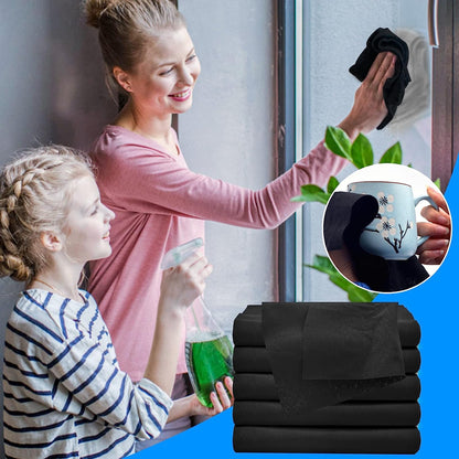 Streak-Free Microfiber Cleaning Cloths for Glass, Mirrors & Stainless Steel – Lint-Free, Scratch-Free, Ultra Absorbent, Machine Washable &