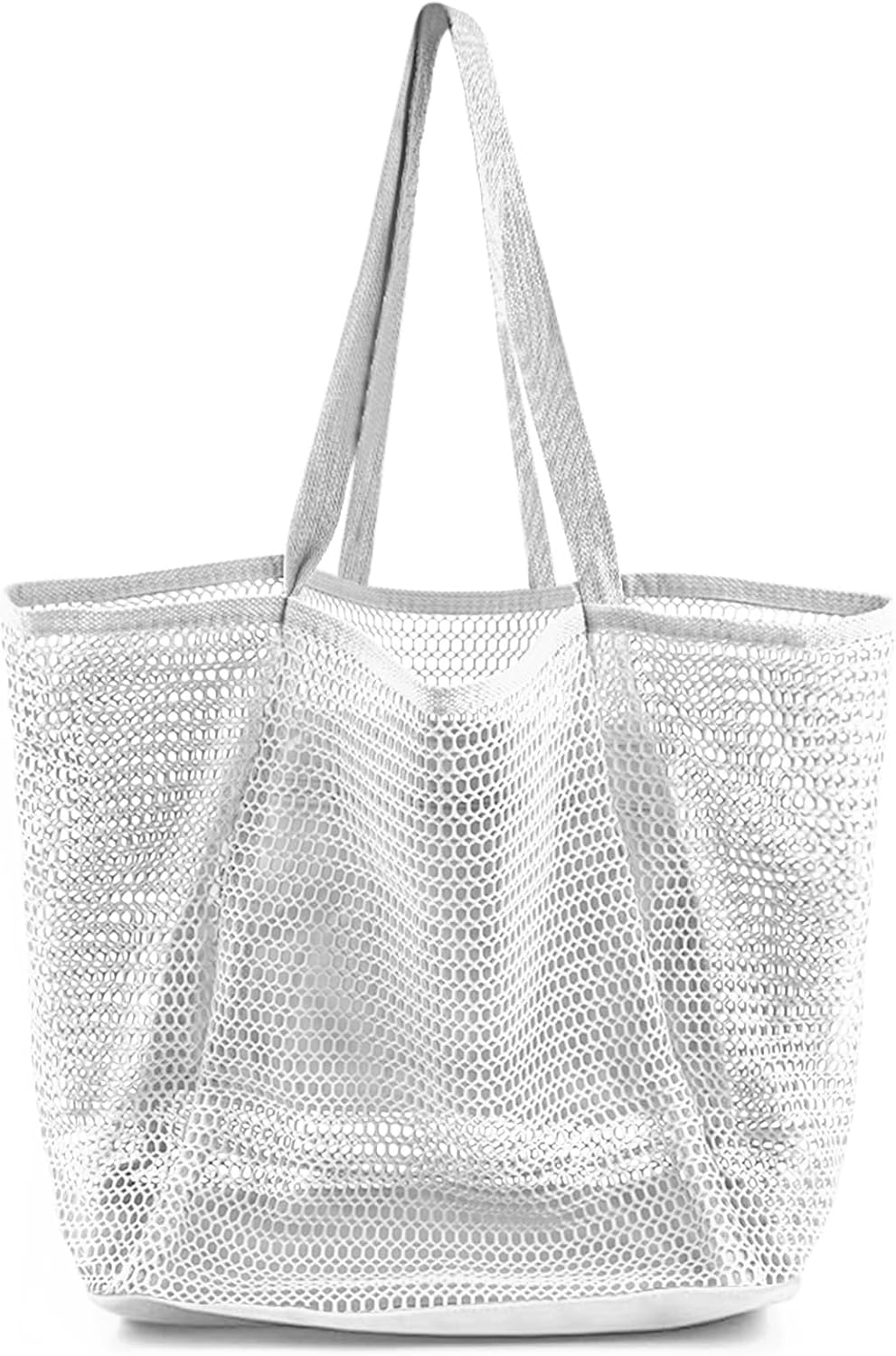 Summer Vibes | Mesh Beach Tote Bag with Large Inner Pocket | Sandproof Design for Effortless Travel