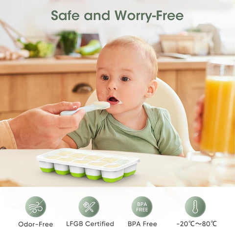 Versatile Silicone Ice Cube Trays with Storage Bin for Easy Ice Organization