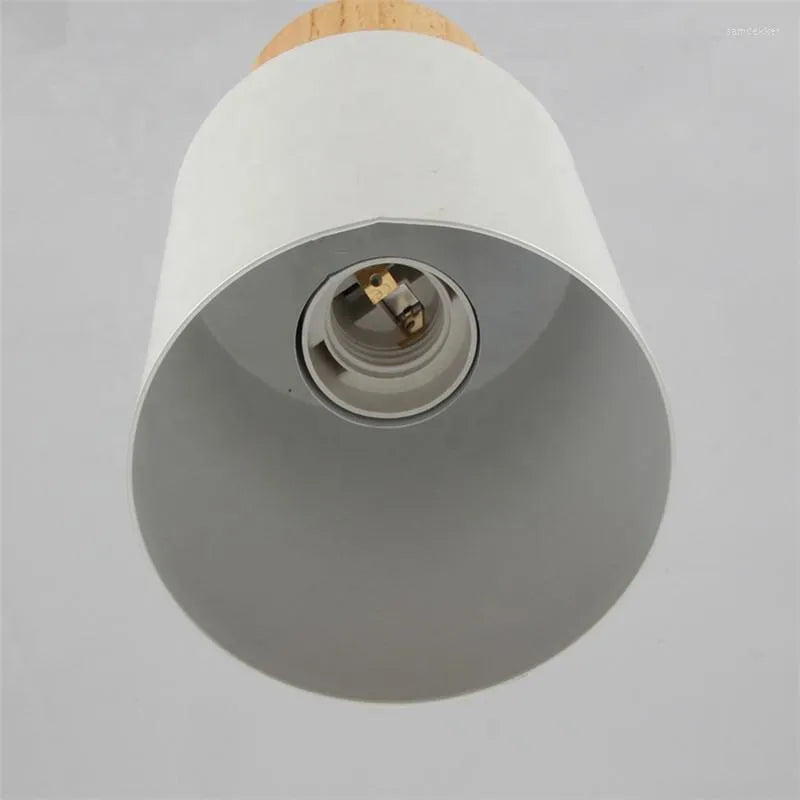 Industrial Metal & Wood Pendant Light – Single Bulb Hanging Fixture for Kitchen Island, Dining Room & Entryway – Adjustable Cord Ceiling