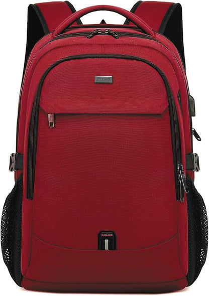 Travel Backpack with USB Charging Port for Laptops up to 17 Inches | Water-Resistant Daypack with Anti-Theft Pocket for Business Work School