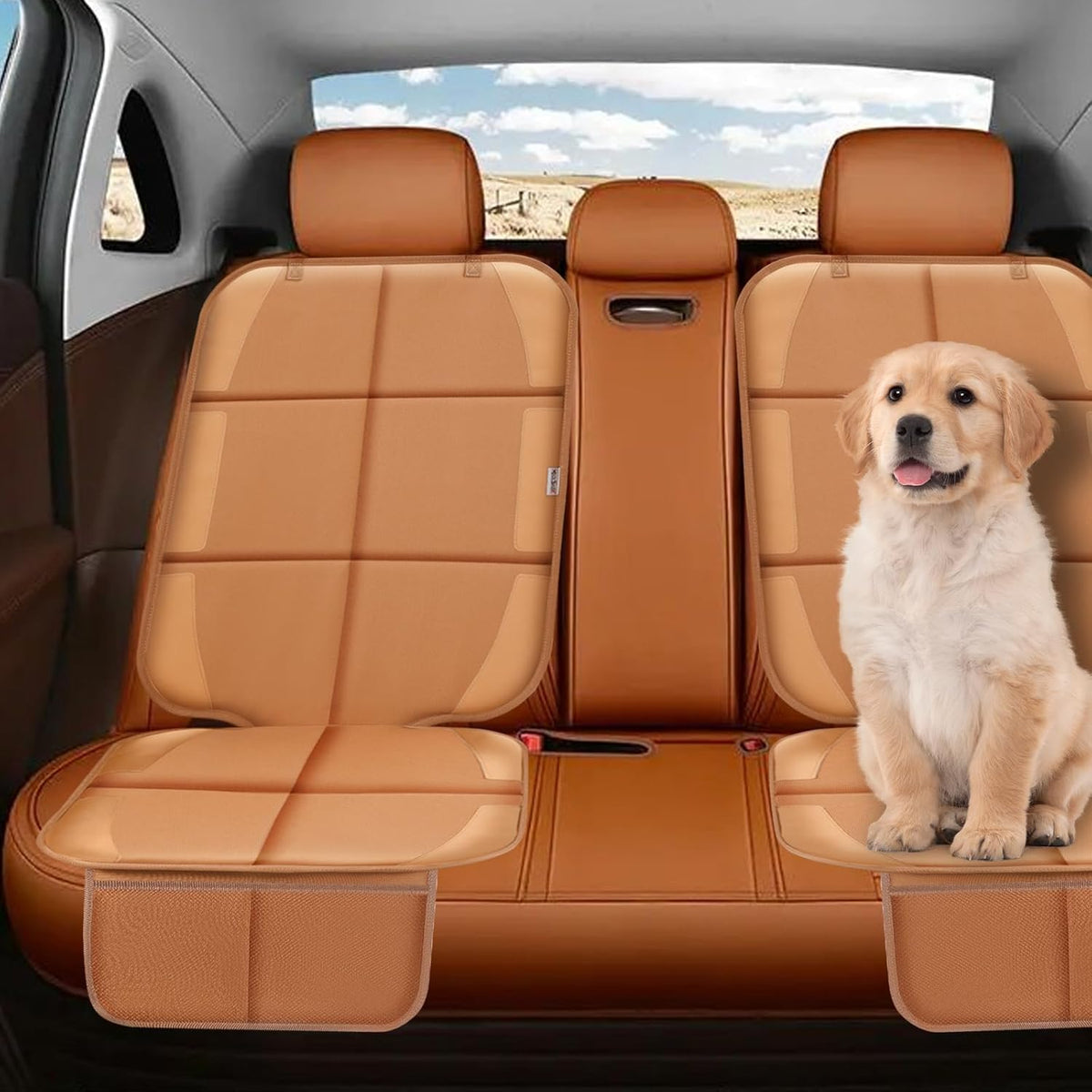 Ortekor Child / Pet Car Seat Protector | Durable Waterproof Cover with Non-Slip Backing | Easy Clean for Ultimate Protection