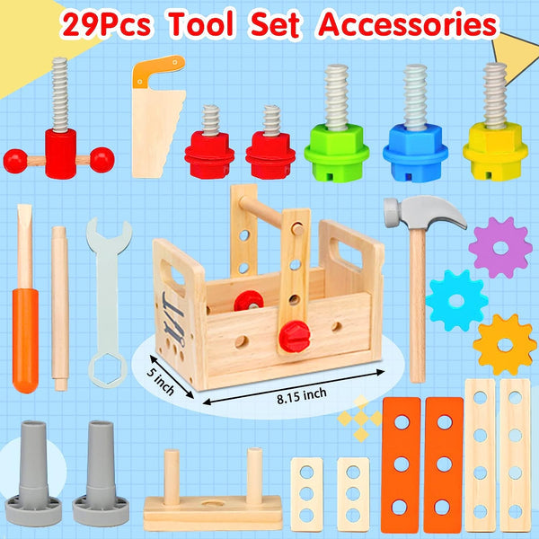 CRAFTARO – Wooden Kids Toolbox for Creative Learning and Hands-On Play