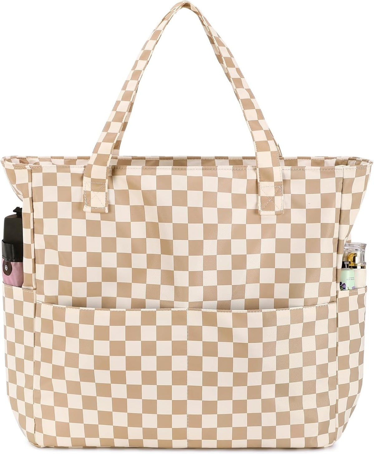Coastal Escape | Extra Large Waterproof Beach Tote Bag with Wet Compartment | Stylish Carry-On for Weekend Getaways