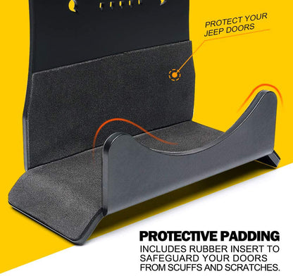 Removable Storage Rack for Off-Road Vehicle Doors - Wall-Mounted Hangers