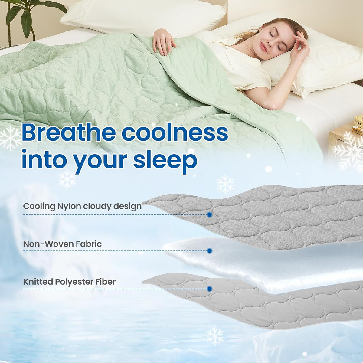 Ortekor Cozy | Cooling Dual-Sided Blanket for Hot Sleepers with Soft Breathable Fabric | Lightweight Throw for Comfortable Sleep