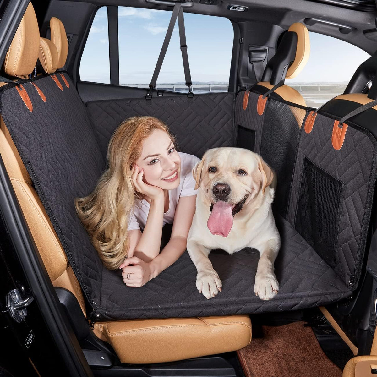 PawTrip | Waterproof Car Seat Cover for Dogs with Non-Slip Backing | Easy to Clean & Universal Fit