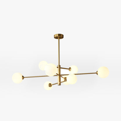 Multi-Globe Hanging Fixture with Adjustable Height for Dining Room & Living Room – Metal Frame with Glass Orbs – G9 LED Bulbs Included – 24