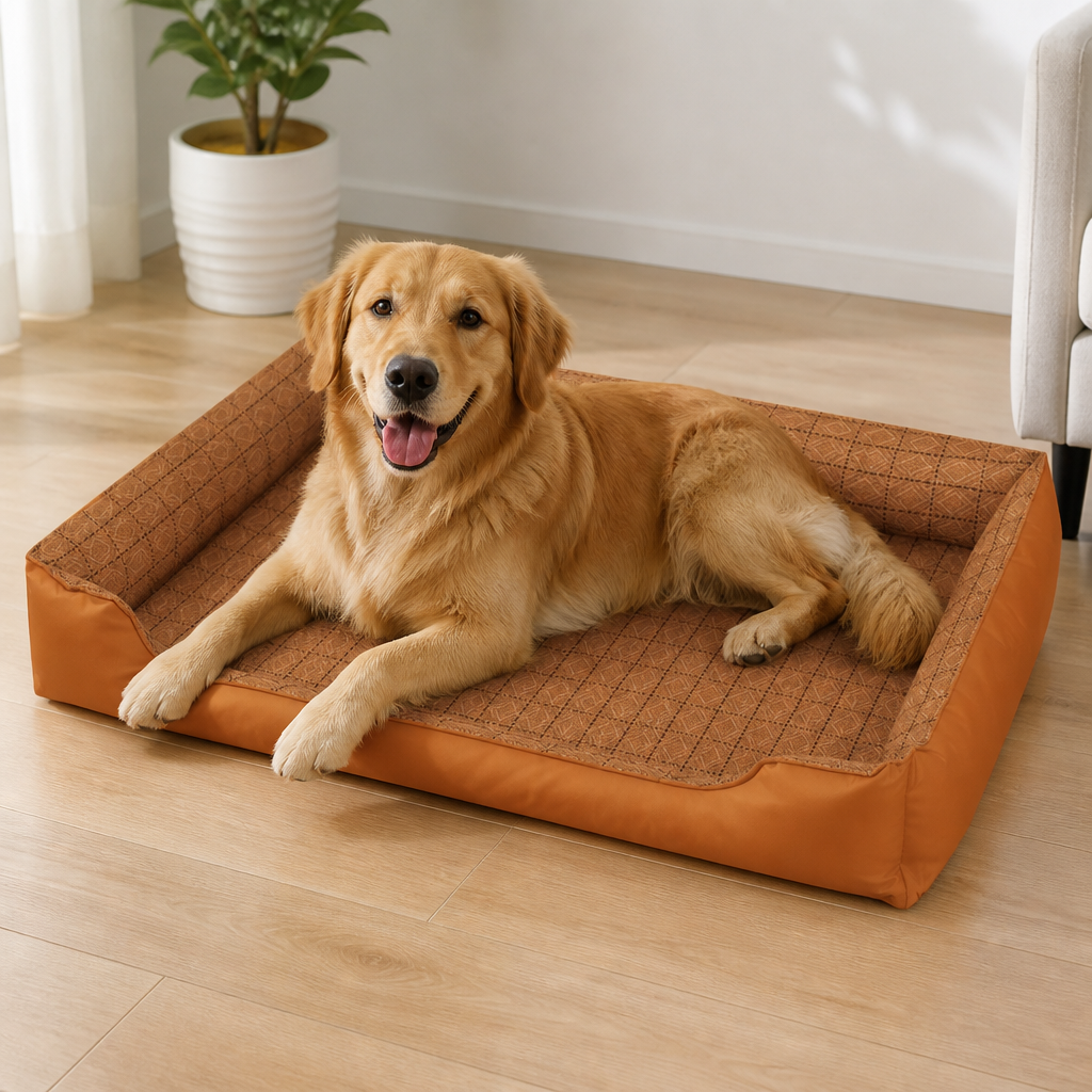 Ortekor Bite-Resistant Bamboo-Mat Dog House (Pre-Assembled)