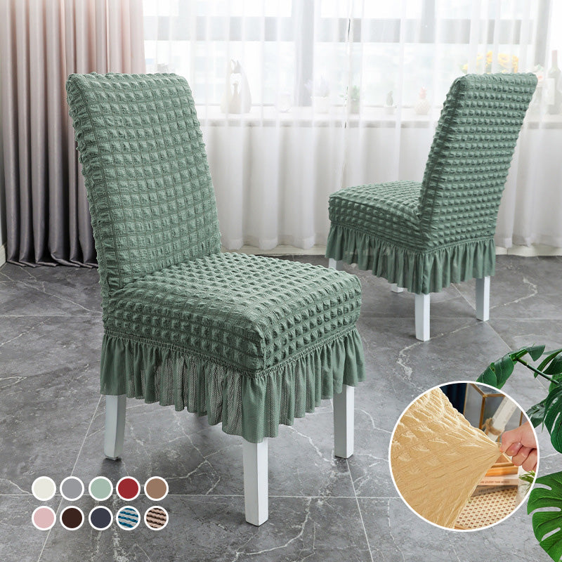 Non-Slip Stretchable Ruffled Chair Covers