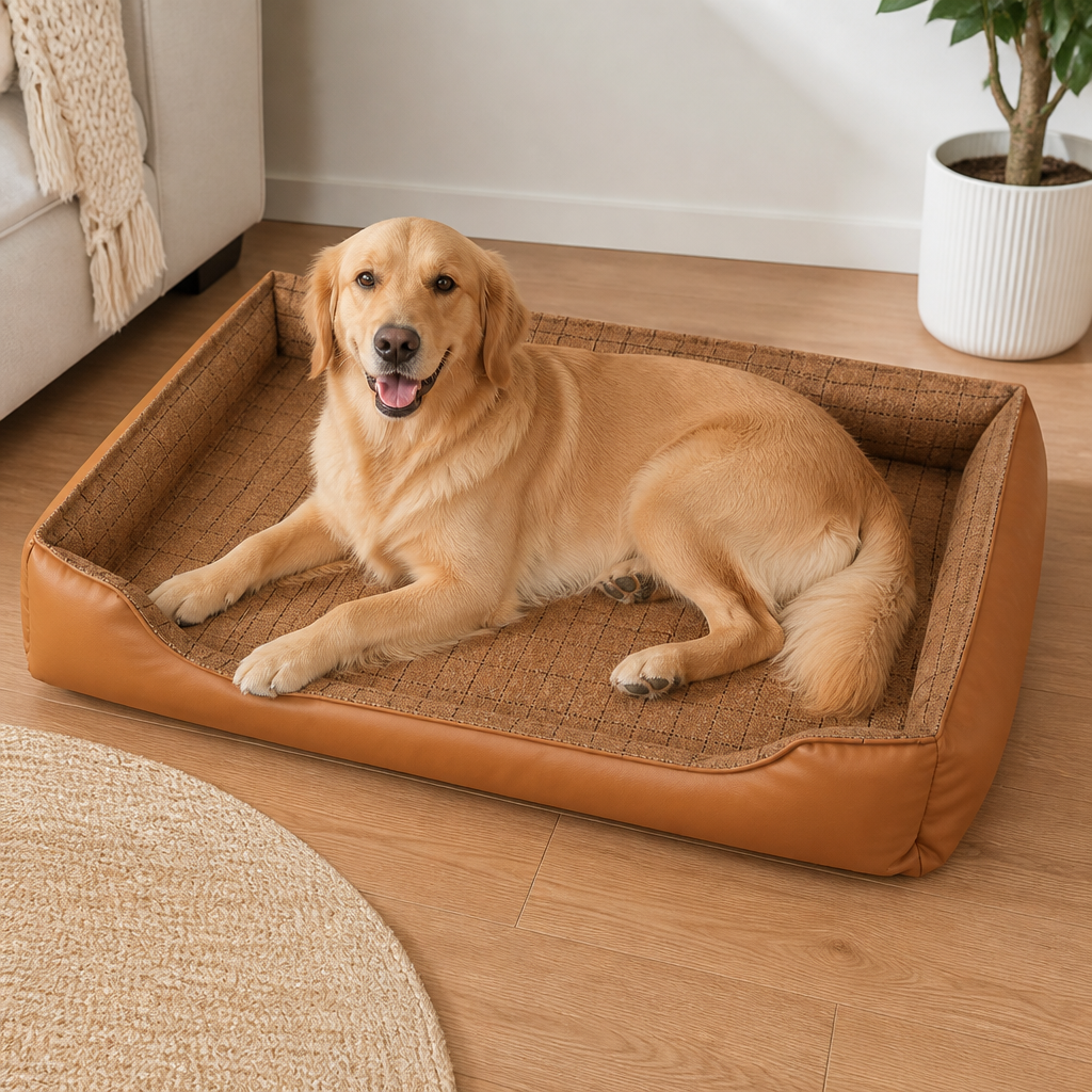 Ortekor Bite-Resistant Bamboo-Mat Dog House (Pre-Assembled)