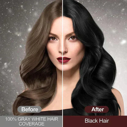 Herb-Infused Gray Coverage Shampoo – Natural Color Deposit, Gentle Daily Use, Ammonia-Free Formula