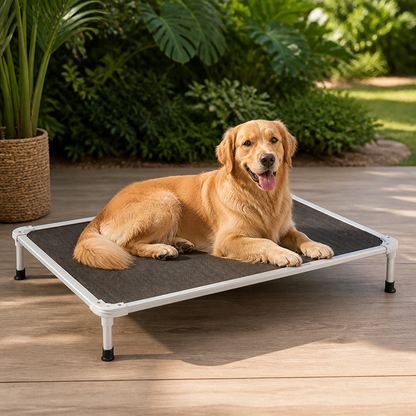 Ortekor Chew-Proof Aluminum Frame Elevated Dog Bed (Indoor/Outdoor)