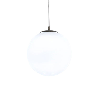 Frosted Glass Globe Hanging Light White Sphere Ceiling Fixture for Kitchen Island Dining Room Bedroom Adjustable Cord Modern Minimalist Desi