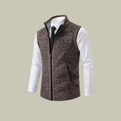 Men's Insulated Zip-Up Vest – Lightweight Layering Sleeveless Jacket for Fall Winter Spring | Tailored Fit Bodywarmer Gilet